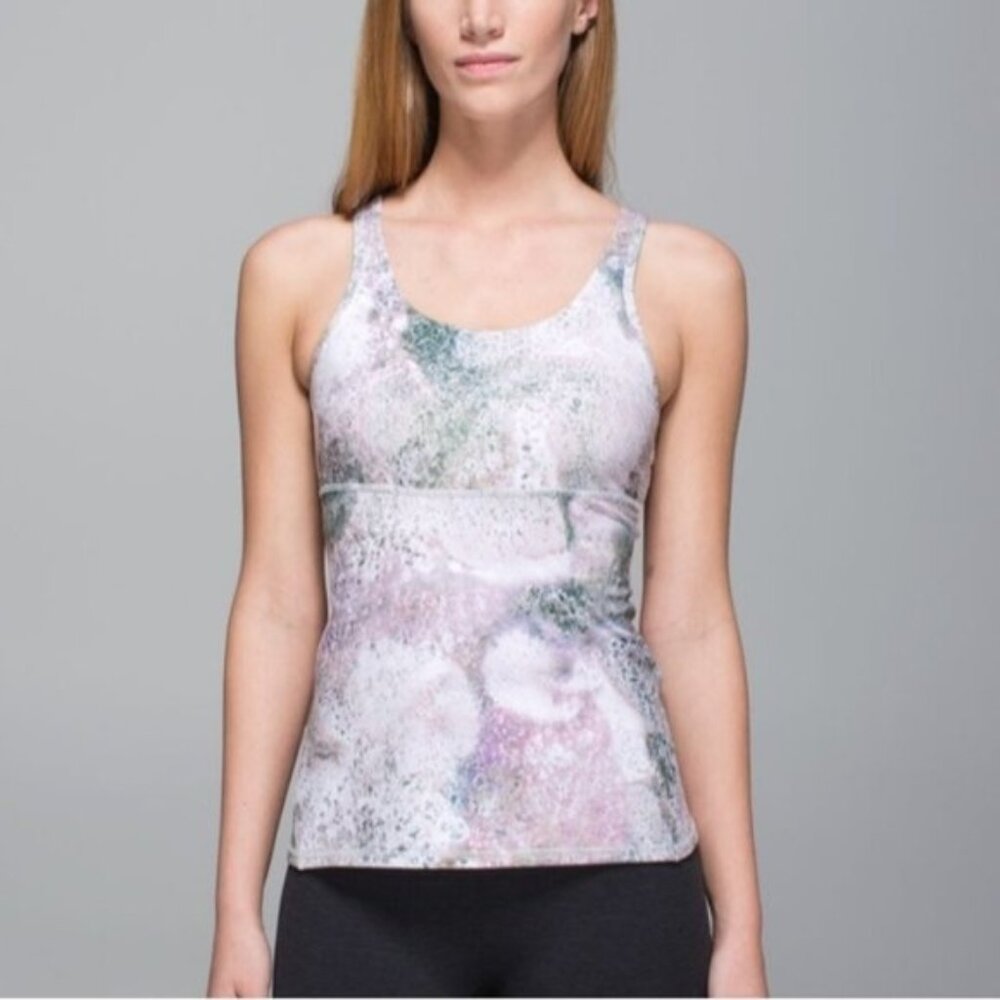Lululemon Crossback Tank Top - Sugar Crush Multi